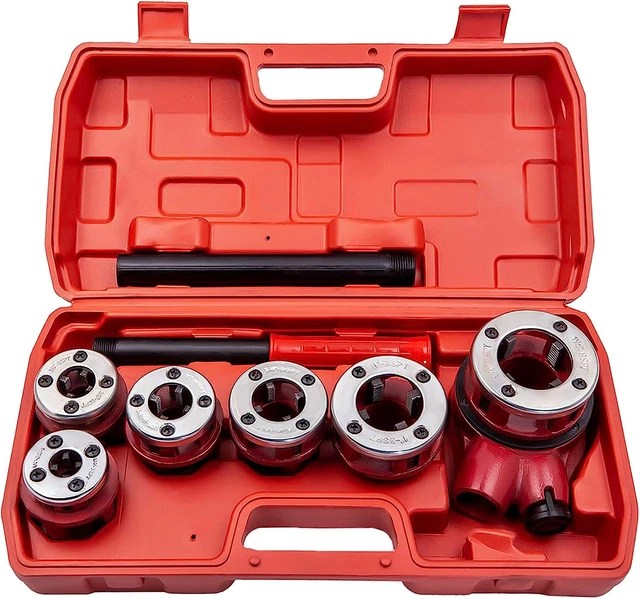 BSPT RATCHET PIPE Threader Kit, Manual Ratcheting Pipe Threading Tool