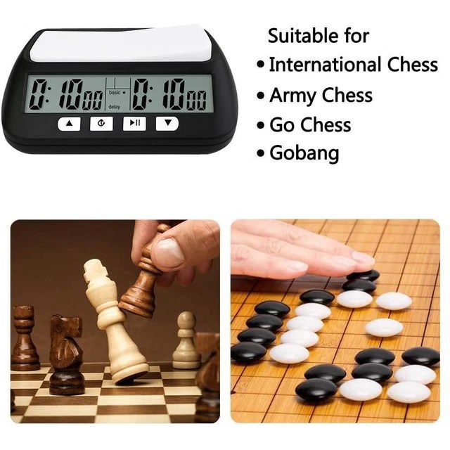 CHESS ARMORY DIGITAL Chess Clock Portable Timer with Time Tournament