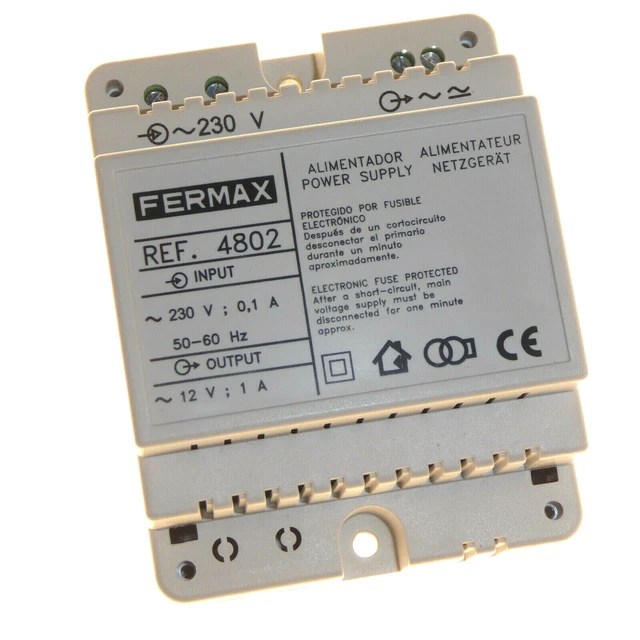 FERMAX F04802 Power Supply Unit/PSU/Transformer Din Rail Mount
