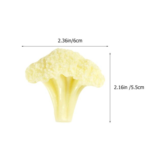 CAULIFLOWER MODEL PVC Simulation Vegetable Models Fake Broccoli £5.78