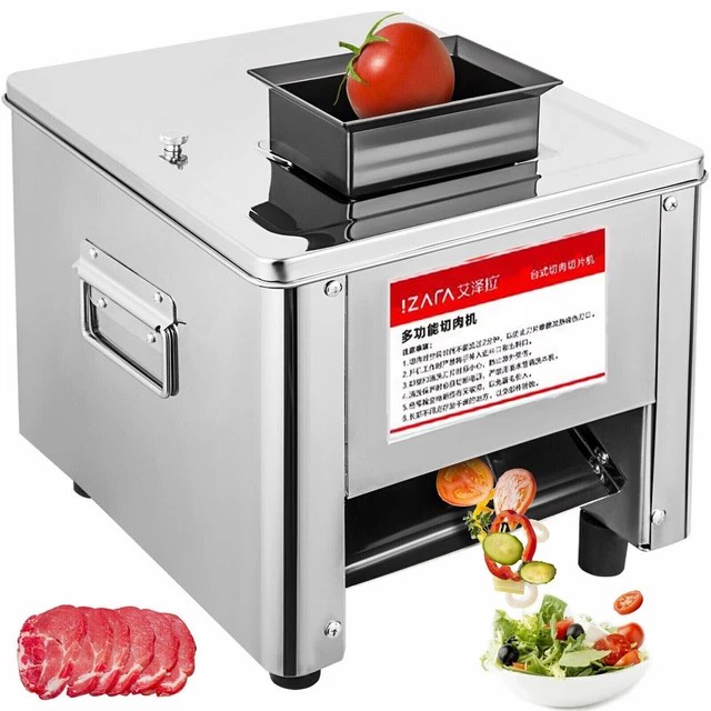 COMMERCIAL MEAT CUTTING Machine Cutter Stainless Steel Slicer 150Kg/H