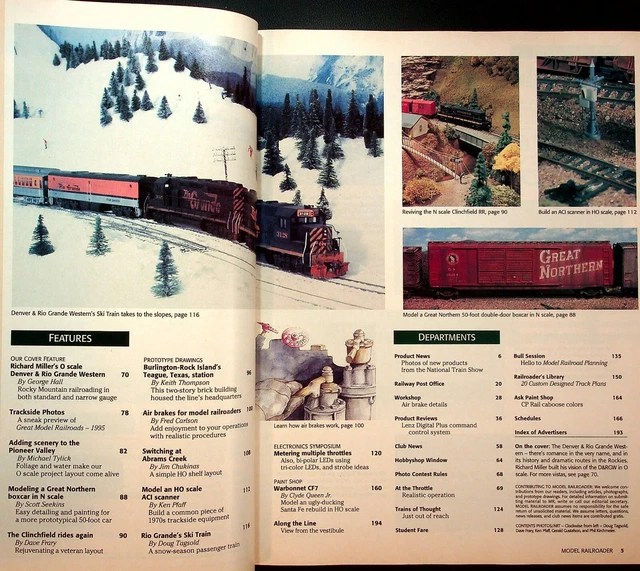 MODEL RAILROADER MAGAZINE November 1994 N Scale Clinchfield RR Rio