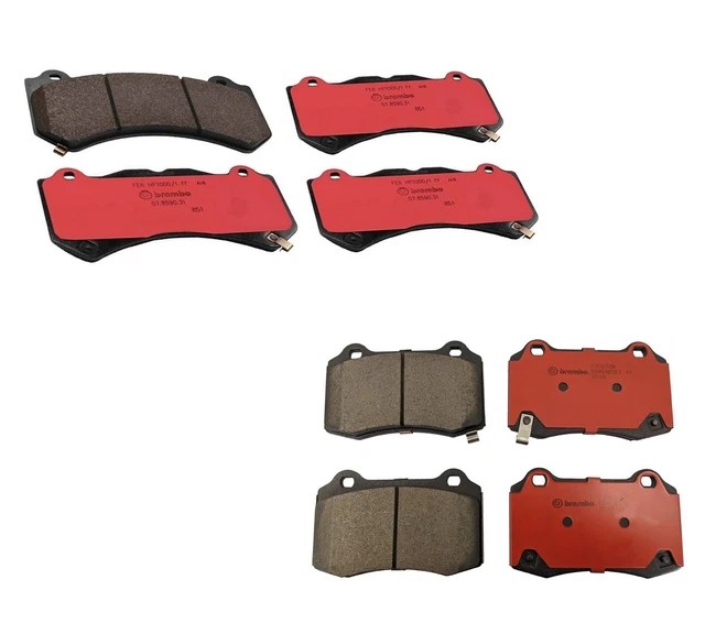 BREMBO FRONT AND Rear Ceramic Brake Pad Set Kit for Jeep Grand Cherokee