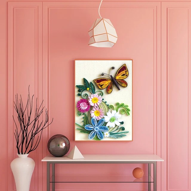 DIY PAPER QUILLING Tool Set Hand Making Papercraft Ruler Cone Rolling