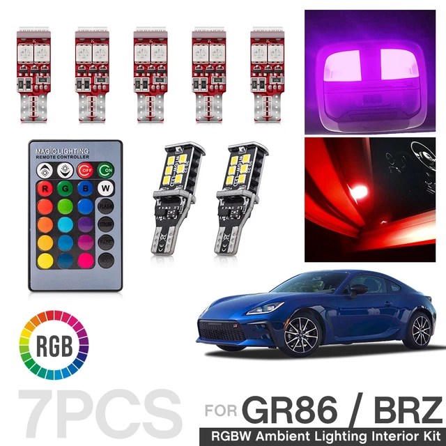 16 COLORS LED Interior Light Reverse Bulbs Kit for 2022+ Subaru BRZ