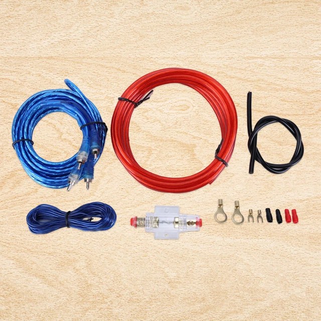RCA POWER CABLE Fuse Kit 2000W Amplifier Installation Wires for Car