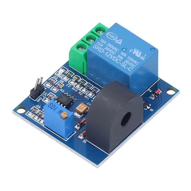 AC CURRENT DETECTION Sensor Module 12V Relay Protection Module 5A Overcurrent £4.52 PicClick UK