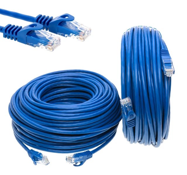CAT6E/CAT6 LAN Network RJ45 Patch Cable Blue 25FT 200FT