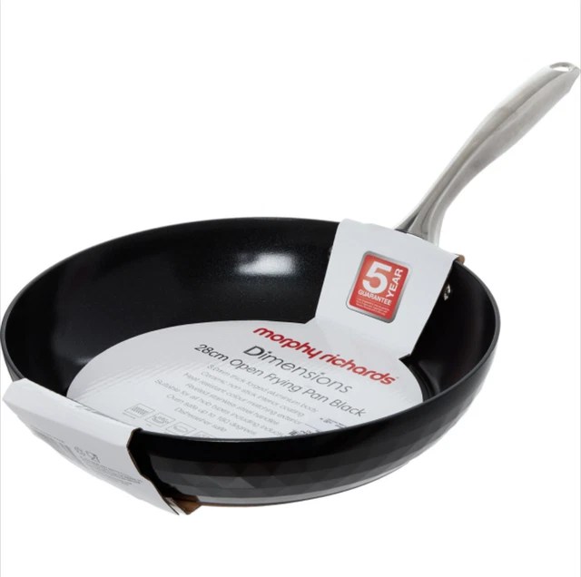 MORPHY RICHARDS DIMENSIONS 28cm Open Frying Pan in Black £24.99