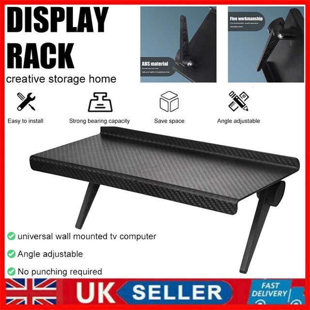 ADJUSTABLE TV SCREEN Top Shelf Rack Computer Monitor Desktop Display