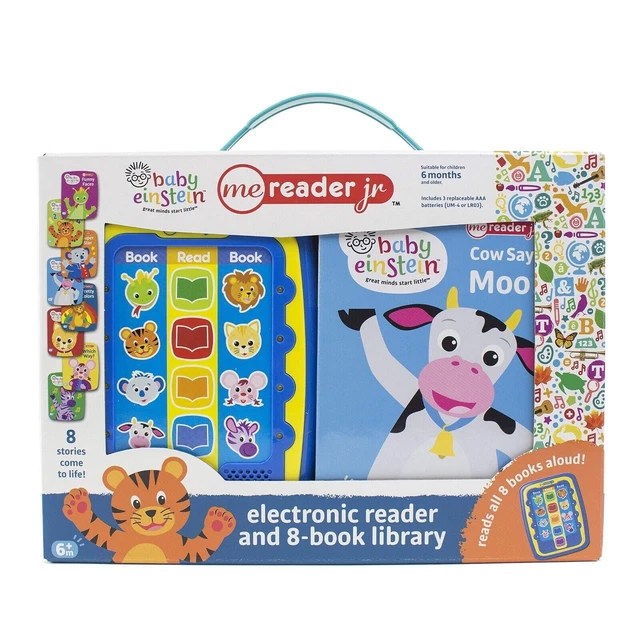 BABY EINSTEIN ME Reader Jr 8Book Library PI Kids ELECTRONIC READER
