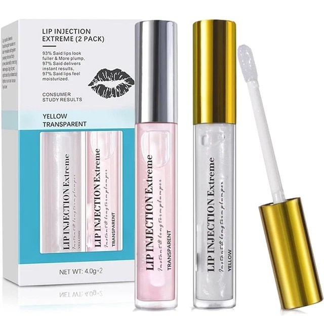 LAKERAIN LIP INJECTION Extreme Lip Plumper (2 Pack) Thicker Fuller