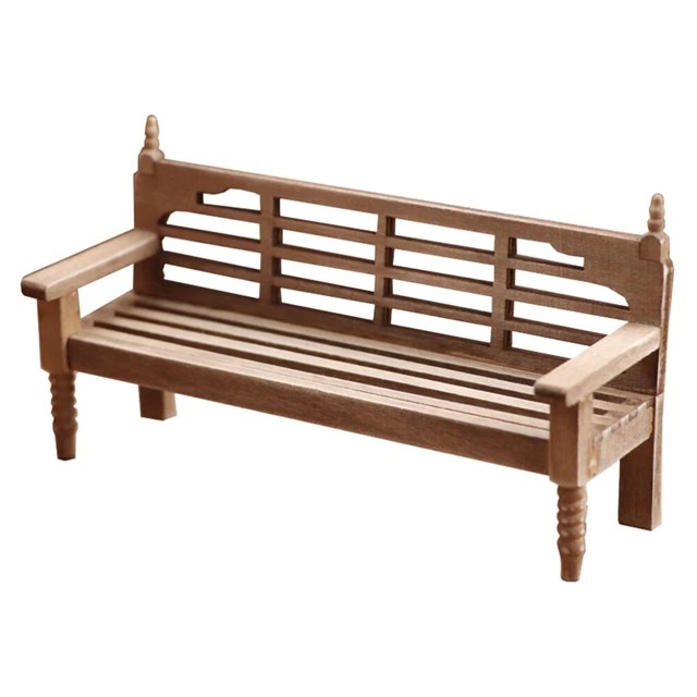 MICRO LANDSCAPE MODELS Mini Long Stool Decor Furniture Adornments