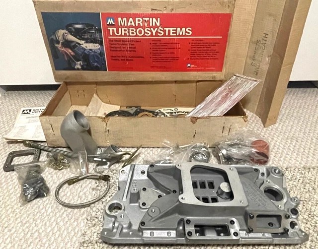 NOS MARTIN TURBO Kit Manifold Intake Small Block Chevy SBC Camaro Truck