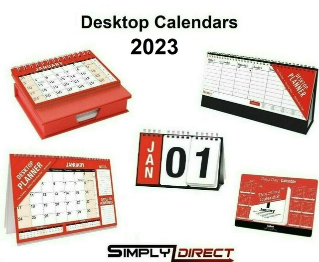 2023 DESKTOP CALENDARS Day / Week / Month to View Planner Easy View