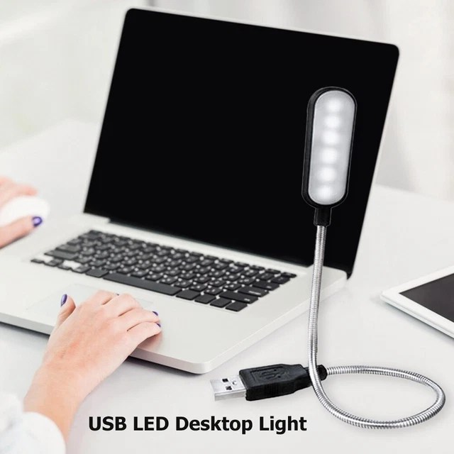 USB LED DESKTOP Light Portable Study Book Table Lamp Night Lights Warm