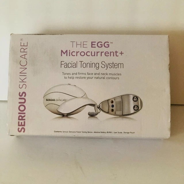 SERIOUS SKINCARE THE EGG Microcurrent+ Facial Toning System Brand New