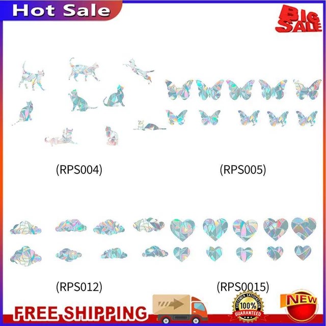 REFRACTION RAINBOW EFFECT Prisms Window Stickers PVC Decals Paste Wall