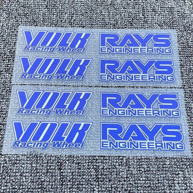 JDM JAPAN RAYS Engineering VOLK Racing TE37 Wheel decals sticker 8pcs