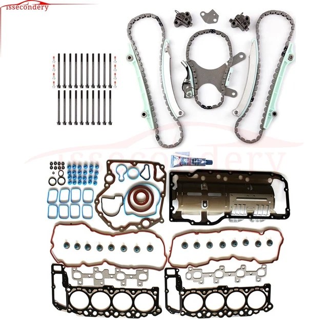 HEAD GASKET BOLTS Set & Timing Chain Kit For 2004 Dodge Ram 1500 4.7L