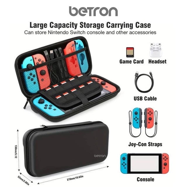 NINTENDO SWITCH OLED Case Hard Protective Large Capacity Storage Game