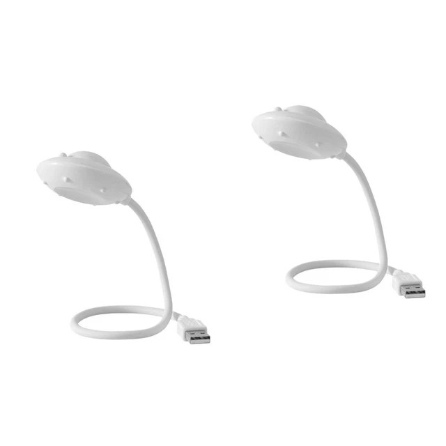 2 COUNT LAPTOP Lamp USB Table Portable Computer Keyboard LED Reading £