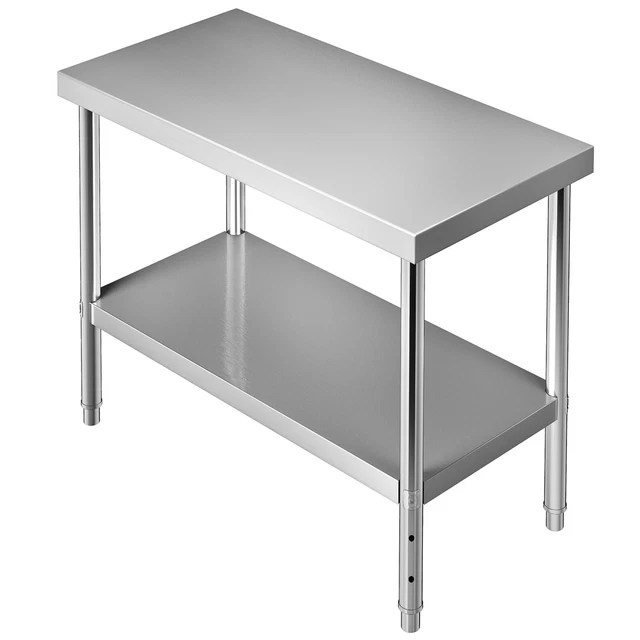 VEVOR STAINLESS STEEL Kitchen Work Bench Prep Table Food Prep Table
