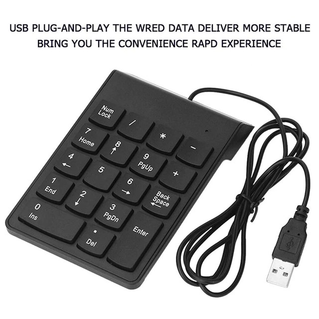 18 KEYS NUMBER Pad Numpad Numeric Keypad Number Keyboard For Laptop