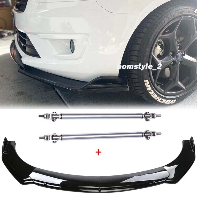 FRONT BUMPER LIP Spoiler Splitter Body Kit + Strut Rods For Kia Seltos