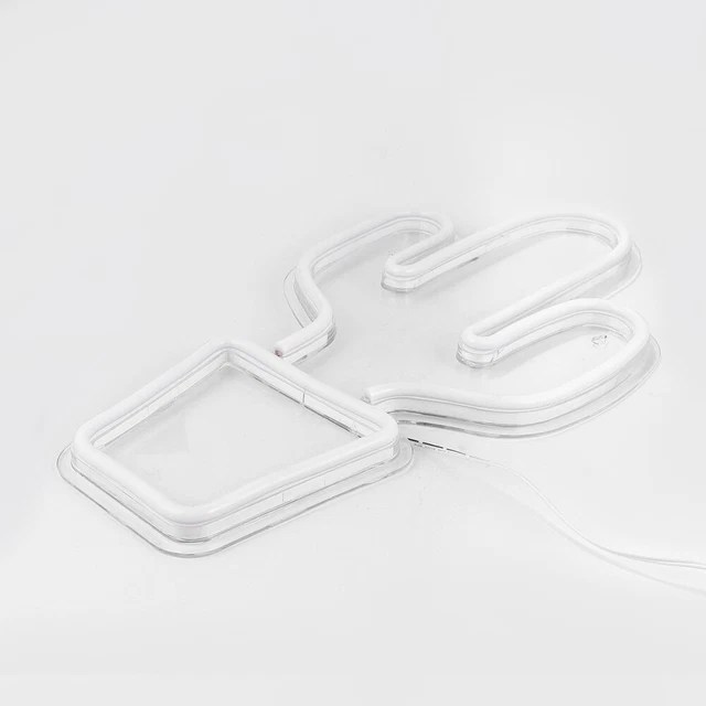 CACTUS NIGHT LIGHT Modeling Lamp LED Lights Wall Neon Sign Kids Room £