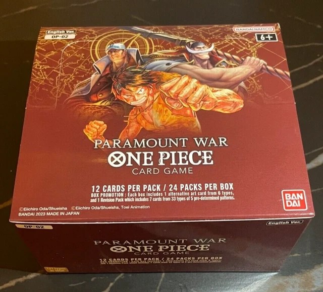 ONE PIECE TCG Display Booster BOX Paramount War OP02 English EUR