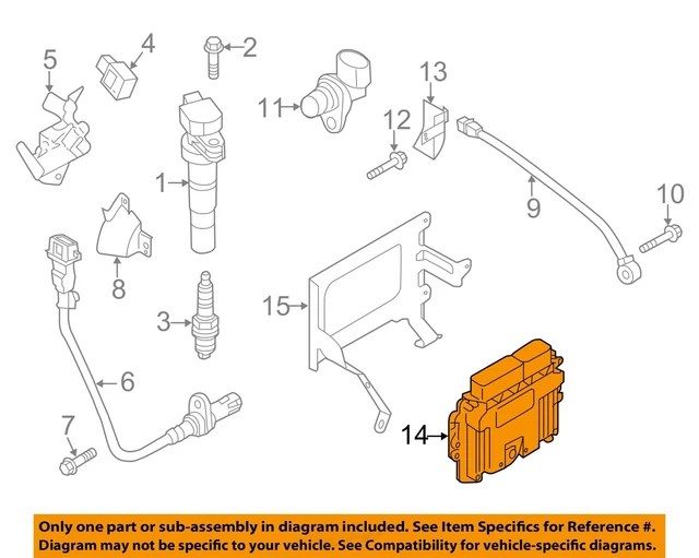 KIA OEM IGNITION SystemECM PCM ECU Engine Control Module Computer