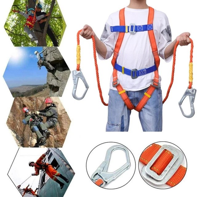 SAFETY CLIMBING HARNESS Rock Tree Body Fall Protection Rappelling Belt