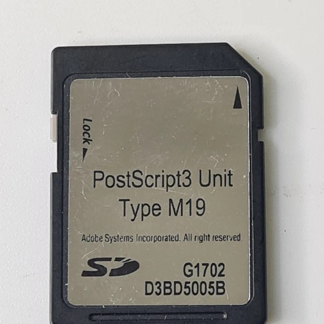 RICOH POSTSCRIPT3 UNIT Type M19 MP C2004 C2504 C3004 C3504 C4504 C5504