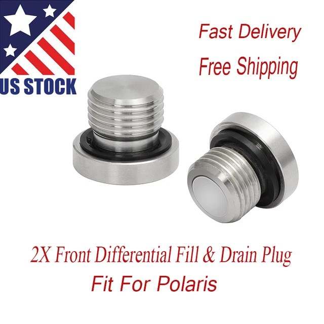 FRONT DIFFERENTIAL FILL and Drain Plug Kit For Polaris RZR /Ranger