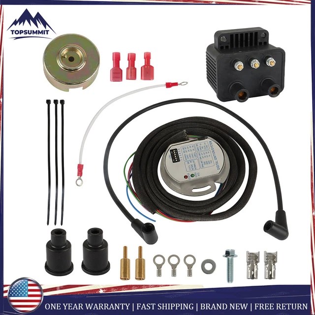 SINGLE FIRE PROGRAMMABLE Ignition Coil Kit 53660 For EVO Big Twin XL