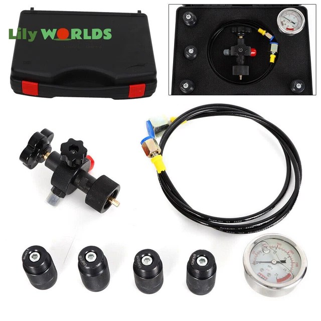 HYDRAULIC ACCUMULATOR NITROGEN Charging Fill Gas Valve Test Kit 3500PSI
