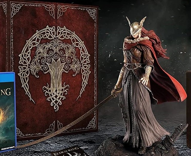 OPENED MALENIA STATUE Figure only ELDEN RING Collector's Edition FROM