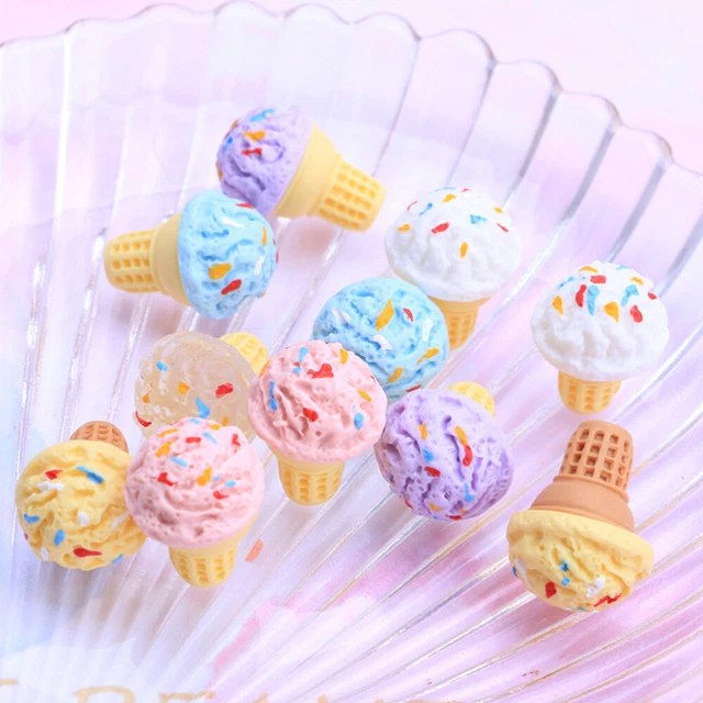 24PCS MINI ICE Creams Food Play Model Simulation Ice Cream Model Mini