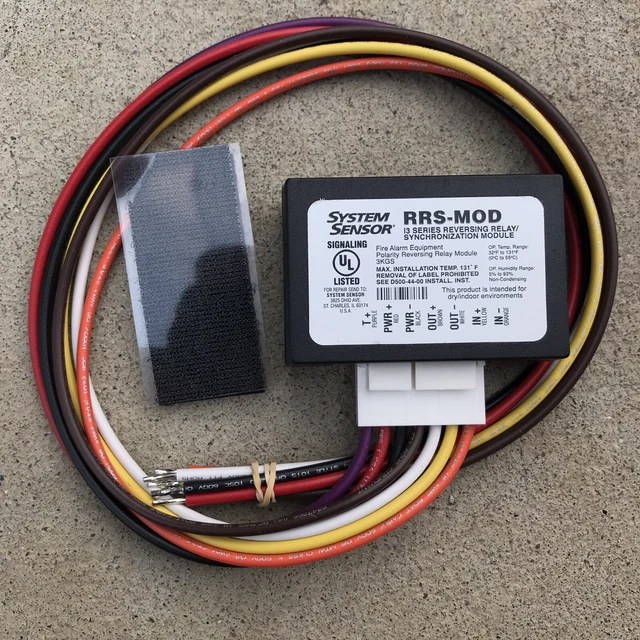SYSTEM SENSOR RRSMOD Reversing Relay/Synchronization Module New Open