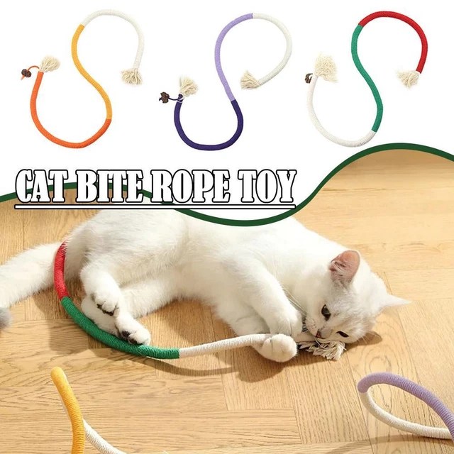 CAT TOY BITE Rope SelfHi Relieving Stuffy Catnip Cat Supplies uk new £