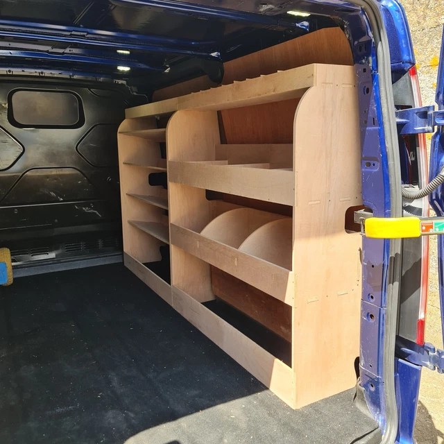 FORD TRANSIT CUSTOM 2013 to 2023 Van Shelving Storage Racking Package