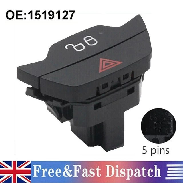 HAZARD WARNING LIGHT Switch For Ford Transit Custom Fiesta Mk7 Focus 1519127 £8.79 PicClick UK