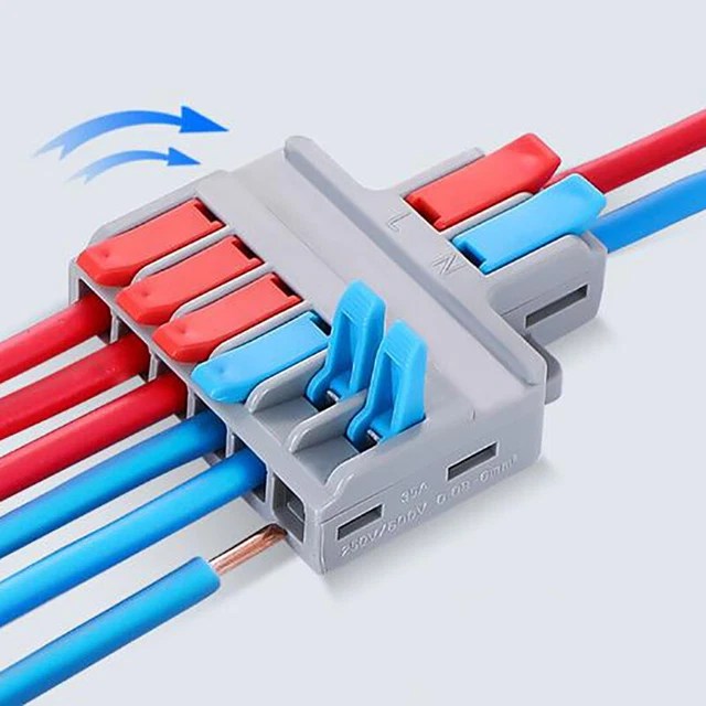 QUICK SPLITTER 2 In 4/6 Out Wire Connector Universal Wiring Cable