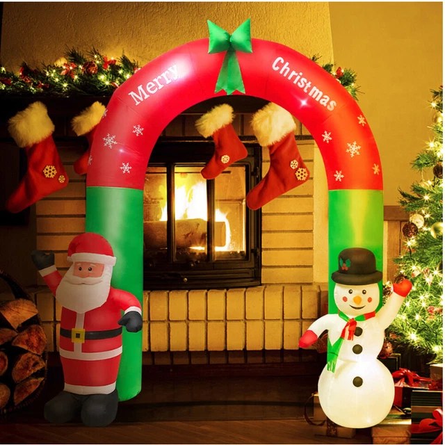 HOLIDAY INFLATABLE MODEL Light Up Your Lawn With A Santa Claus Snowman