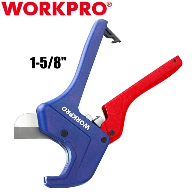 WORKPRO RATCHET PVC Pipe Cutter PEX PVC PPR Plastic Hoses Pipe Cutter