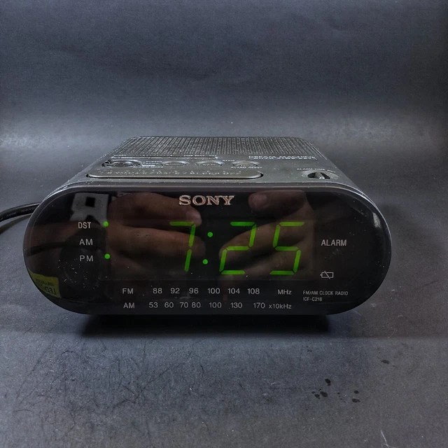 SONY DREAM MACHINE ICFC218 AM/FM Alarm Clock Radio Black Tested