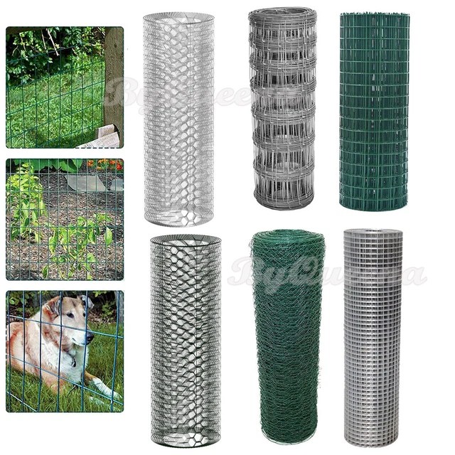 GALVANISED CHICKEN WIRE Mesh Netting Rabbit Cage Aviary Fence Garden