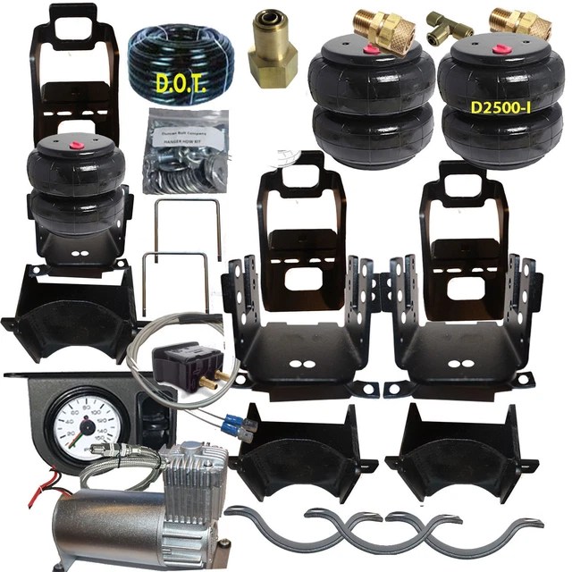 199904 FORD F250 F350 Rear Air Ride Air Bag Suspension Tow w/On Board