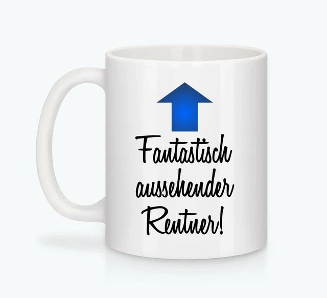 LUSTIGE WITZIGE SPRUCH Kaffee Tasse Rente Rentner Rentnerin Ruhestand